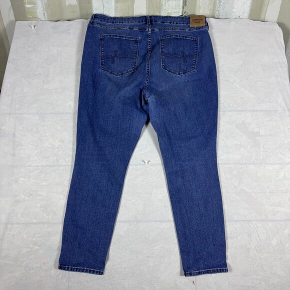 Levi's Skinny Jeans Womens Blue Stretch Denim High Rise Comfort Size 18S 34x28 - Picture 2 of 16